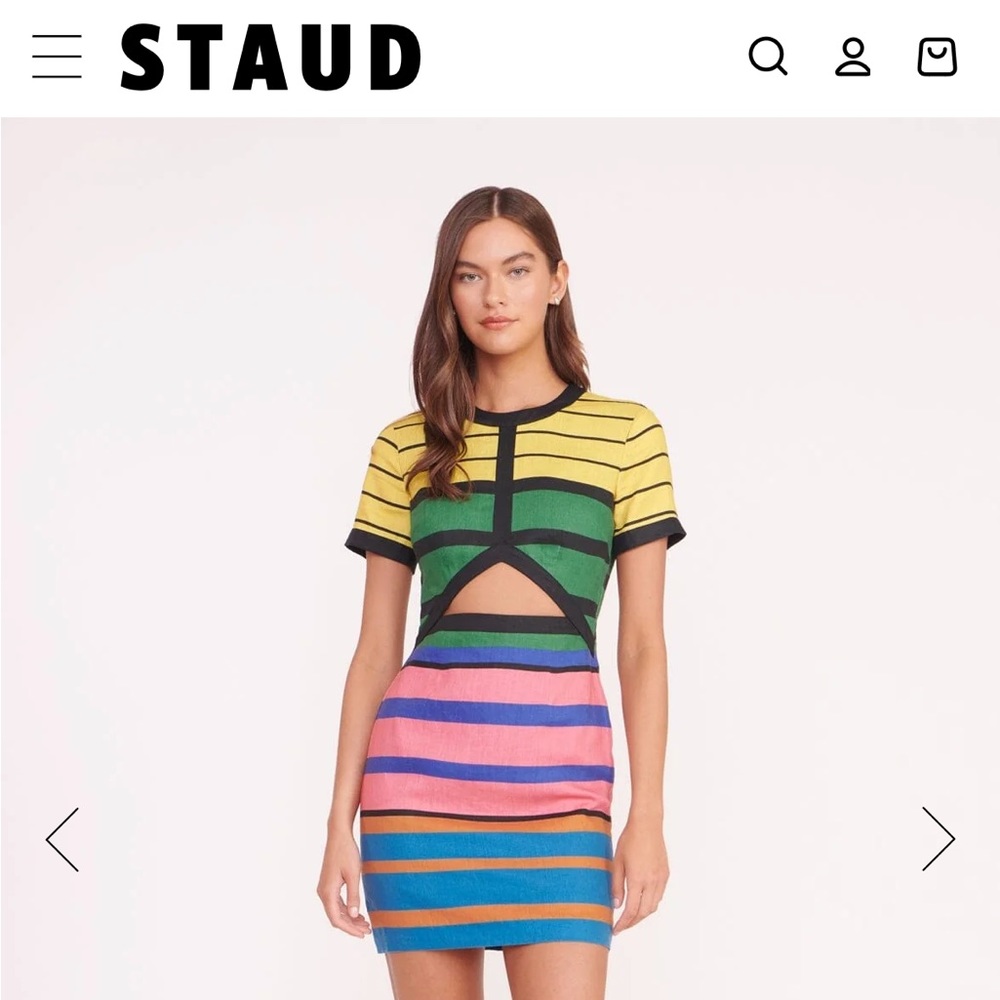 Brand new Staud dress. Unworn with tags! Called the mini perla dress